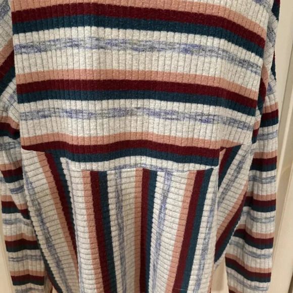 Saturday Sunday by Anthropologie Pippa Haccie Striped Turtleneck Ribbed Sweater - Picture 4 of 8